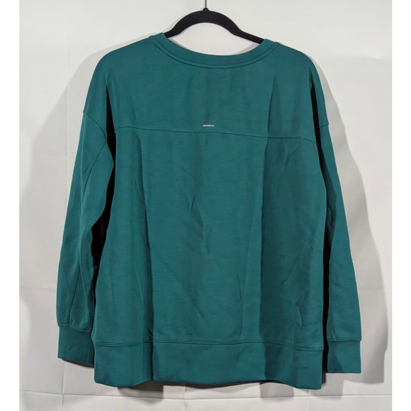 Mondetta Teal Crewneck Sweatshirt Long Sleeve Pullover Size L - Picture 2 of 3